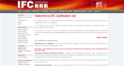 Desktop Screenshot of ifccertification.com