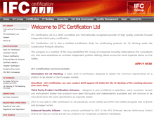 Tablet Screenshot of ifccertification.com